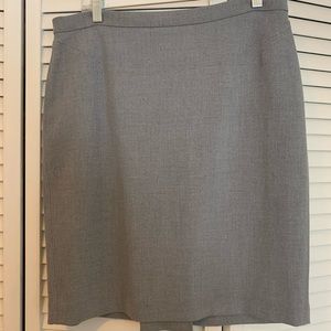 Loft light gray pencil skirt